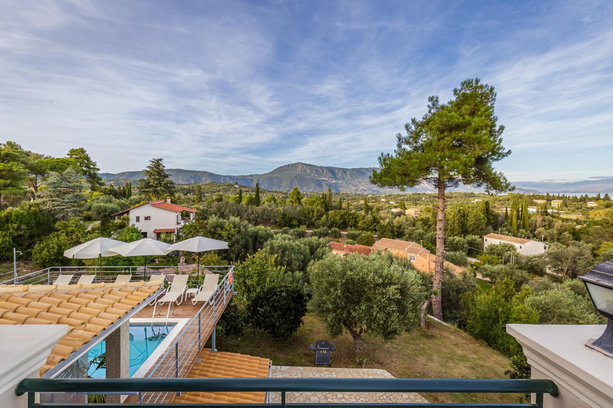 Villa Olivia Corfu - Amazing Sea-View 3 Bedroom Villa With A Pool Gazátika Exterior foto