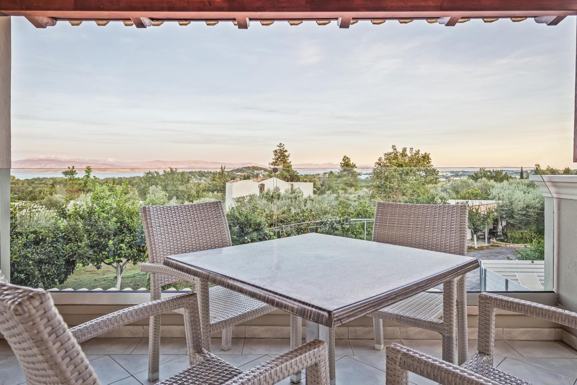Villa Olivia Corfu - Amazing Sea-View 3 Bedroom Villa With A Pool Gazátika Exterior foto