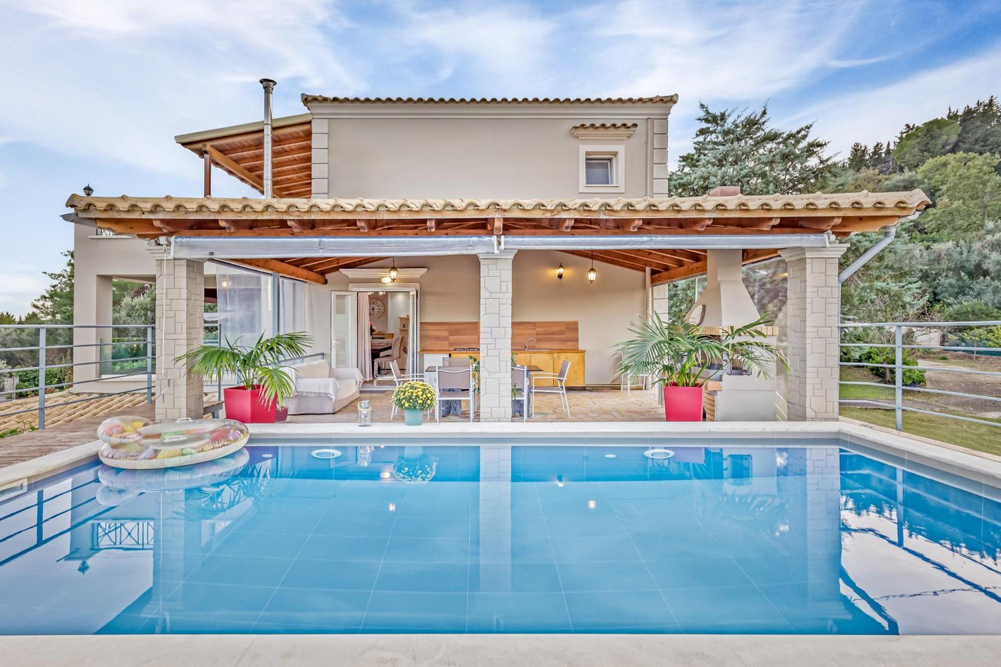 Villa Olivia Corfu - Amazing Sea-View 3 Bedroom Villa With A Pool Gazátika Exterior foto